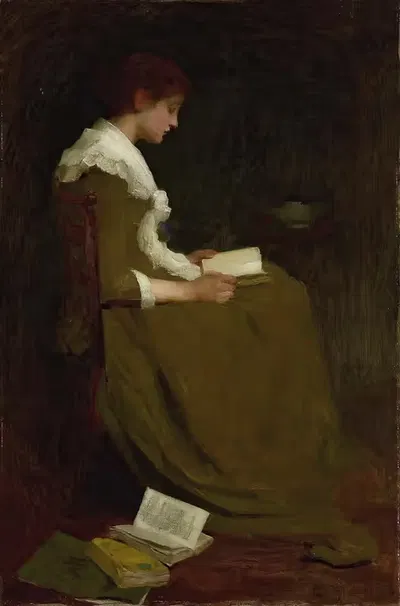 Girl reading by Isabel Codrington — digital art print download
