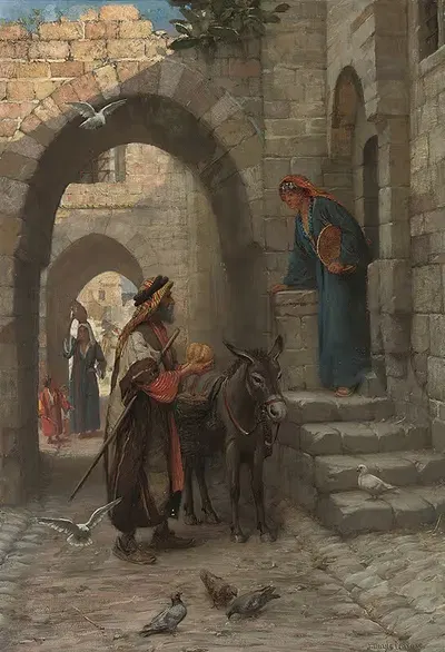 Продавец фруктов на улице Северной Африки by Джеймс Дойл Пенроуз, 1912 — digital art print download