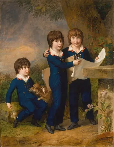 Дети Мартина Антона Хекшера; Иоганн Густав Вильгельм Мориц (1797–1865), Карл Мартин Адольф (1796–1850) и Леопольд (родился…
