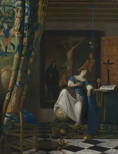 Allegory of the Catholic Faith by Johannes Vermeer — digital art print download