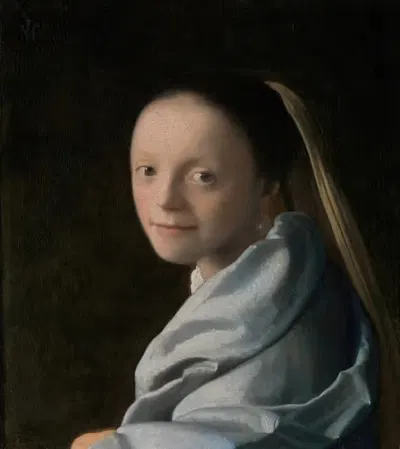 Study of a Young Woman by Johannes Vermeer — digital art print download