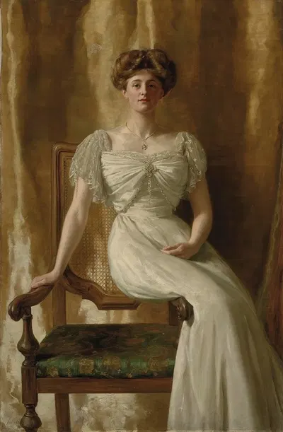 Portrait of The Hon. Mrs Harold Ritchie by John Collier — digital art print download