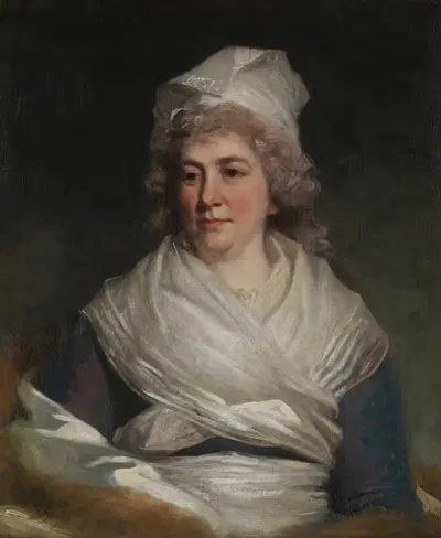 Миссис Ричард Бач (Сара Франклин, 1743–1808) by Джон Хопнер, 1793 — digital art print download