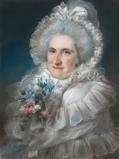Миссис Уильям Ман Годшалл (Сара Годшалл, 1730–1795) by Джон Рассел, 1791 — digital art print download