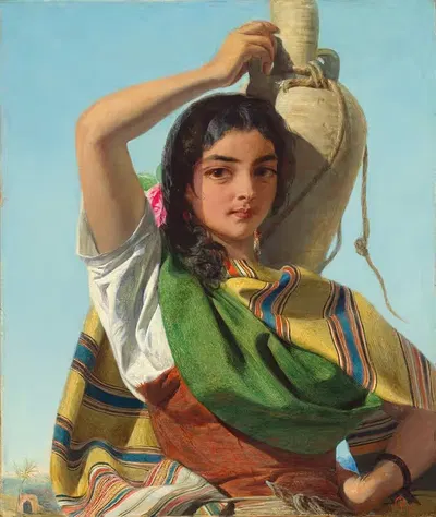 A gypsy water-carrier of Seville by John Phillip, 1854 — digital art print download