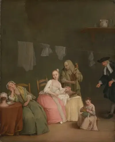 The Letter by Pietro Longhi, 1746 — digital art print download