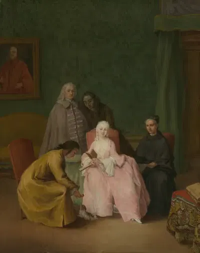 The Visit by Pietro Longhi, 1746 — digital art print download