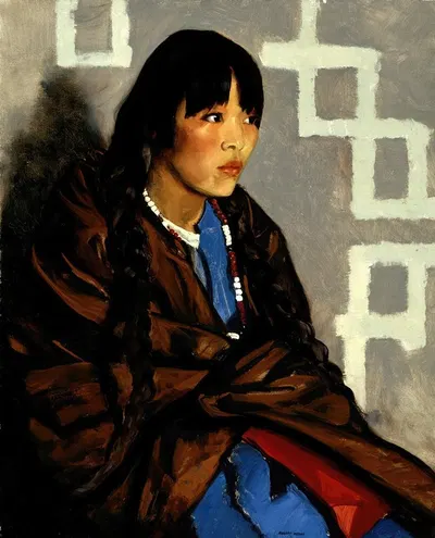 Indian Girl (Julianita) by Robert Henri, 1917 — digital art print download