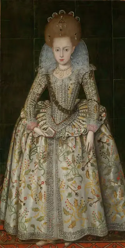 Princess Elizabeth (1596–1662), Later Queen of Bohemia by Robert Peake the Elder, 1596–1662 — digital art print download