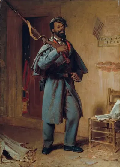 Немного военной истории; Рекрут by Томас Уотерман Вуд, 1866 — digital art print download