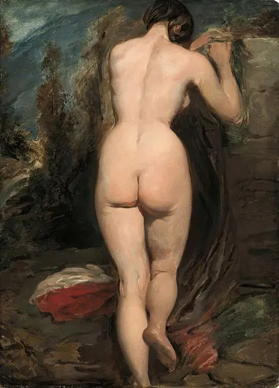 Женский ню, вид сзади by Уильям Этти — digital art print download