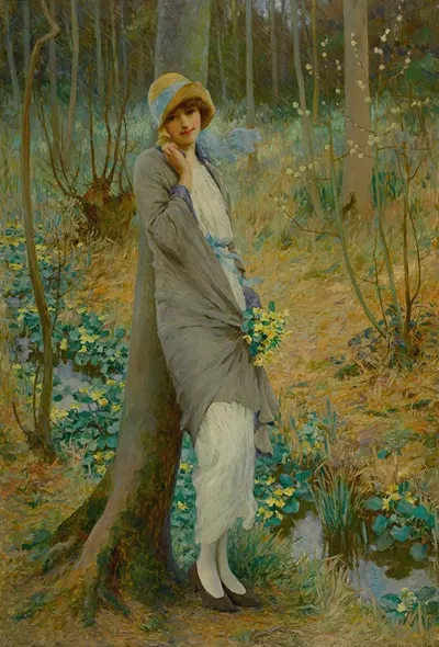 Болотные маргаритки by Уильям Генри Маргетсон, 1924 — digital art print download