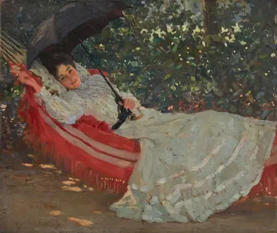 Красная гамак by Уильям Генри Маргетсон, 1901 — digital art print download