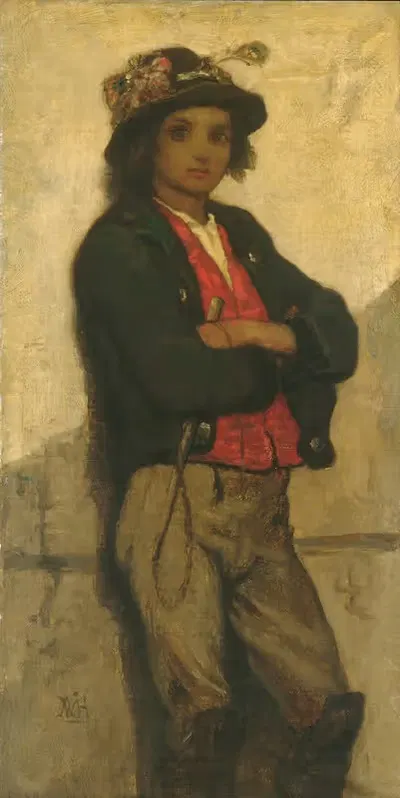 Итальянский мальчик by Уильям Моррис Хант, 1866 — digital art print download