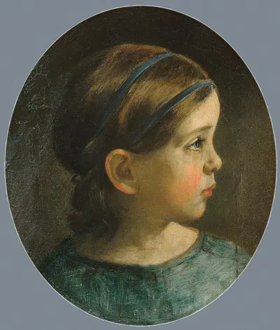 Daughter of William Page (Probably Mary Page) by William Page — digital art print download