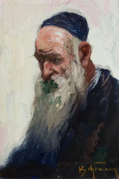 Portrait Of A Jew by Adolf Behrman — digital art print download