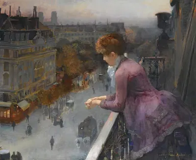 Au Dessus Du Boulevard De Sebastopol, Paris by Charles Leroy Saint Aubert — digital art print download