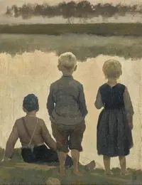 Эскиз для "Лодка, которая проходит by Эмиль Клаус — digital art print download