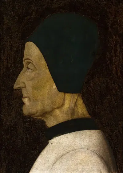 Portrait of Lorenzo Giustiniani by Gentile Bellini, 1465 — digital art print download