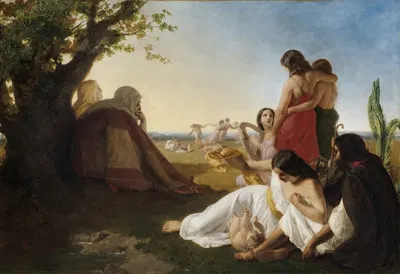 Allegory Of Human Life by Henri Lehmann — digital art print download