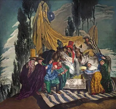 Продавец ослов by Хосе Мария Серт — digital art print download