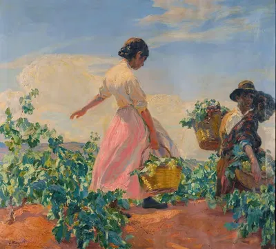 Виноградный сбор by Хосе Монгрей, 1917 — digital art print download