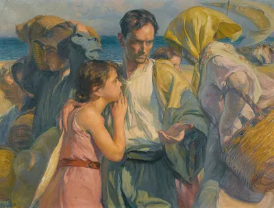 Возвращение с рыбалки by Хосе Монгрей, 1936 — digital art print download