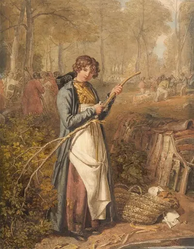 Лающая древесина в лесу Уайчвуд, Оксфордшир by Джошуа Кристалл, 1818 — digital art print download