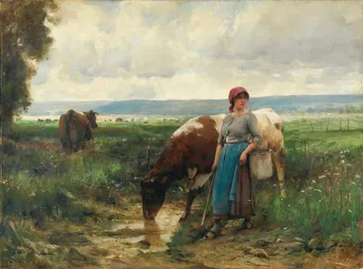 Пастушка by Жюльен Дюпре — digital art print download