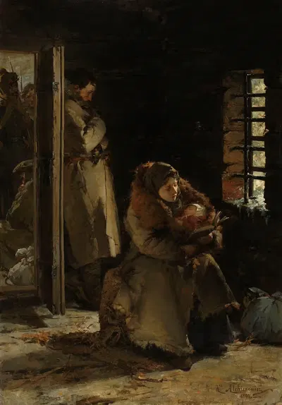 На пути в изгнание by Казимеж Алхимович, 1894 — digital art print download