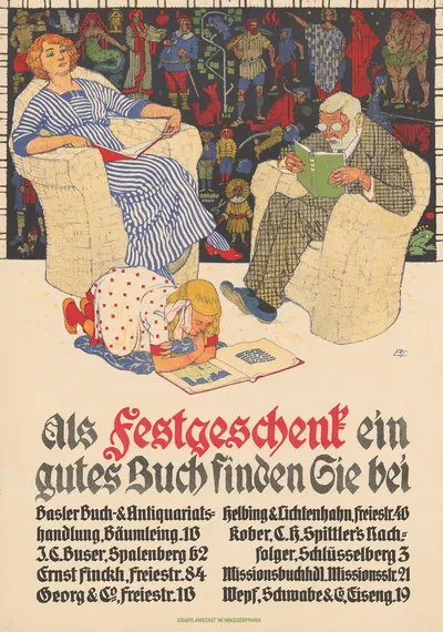 Als Festgeschenk ein gutes Buch […] by Burkhard Mangold, 1917 — digital art print download