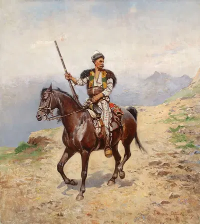 Восточный всадник by Тадеуш Айдукевич, 1911 — digital art print download