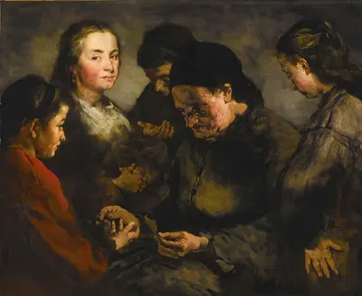 La Diseuse De Bonne Aventure by Théodule Ribot — digital art print download