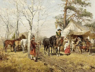 Die Rast by Wilhelm Velten — digital art print download