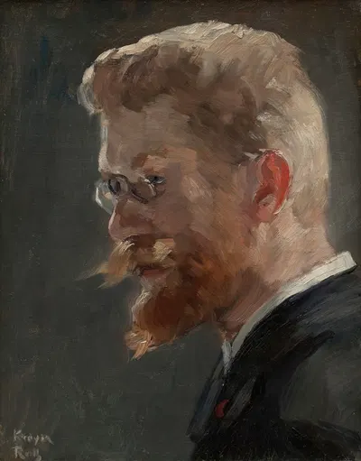 Педер Северин Крюер by Альфред Филипп Ролл, 1851-1909 — digital art print download