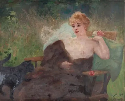 Портрет мисс Амели Диетерле, 1913 год by Альфред Филипп Ролл, 1913 — digital art print download