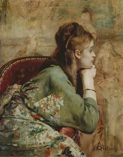 Meditation by Alfred Stevens — digital art print download