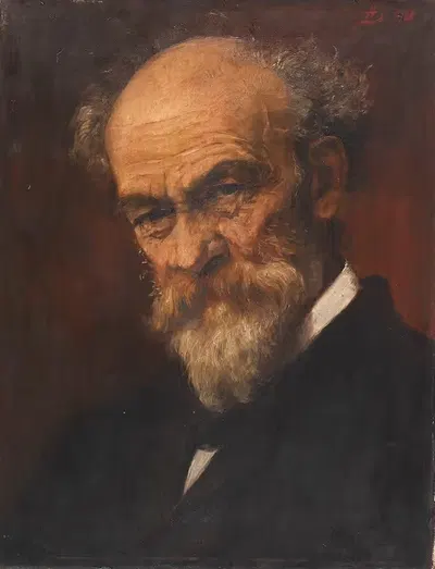 Портрет художника Якова Грюненвальда (1821-1896) by Антуан Бубонг, 1821-1896 — digital art print download
