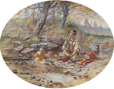 Ванна by Шарль Марион Рассел, 1899 — digital art print download
