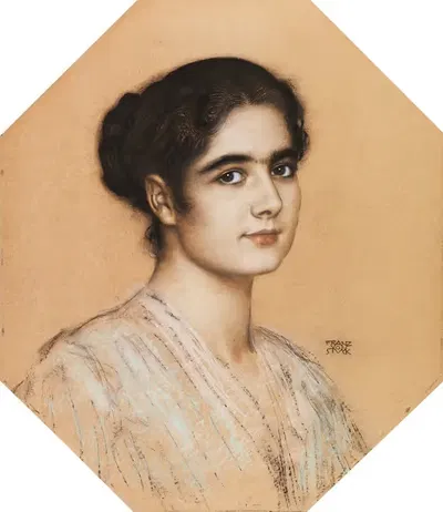 Bildnis der Tochter Mary by Franz von Stuck, 1912 — digital art print download