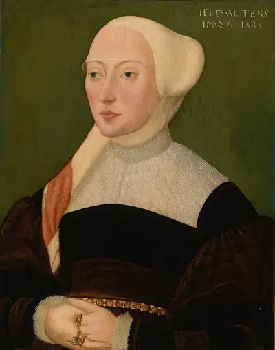 Portrait Of A Woman by Hans Schöpfer the Elder — digital art print download