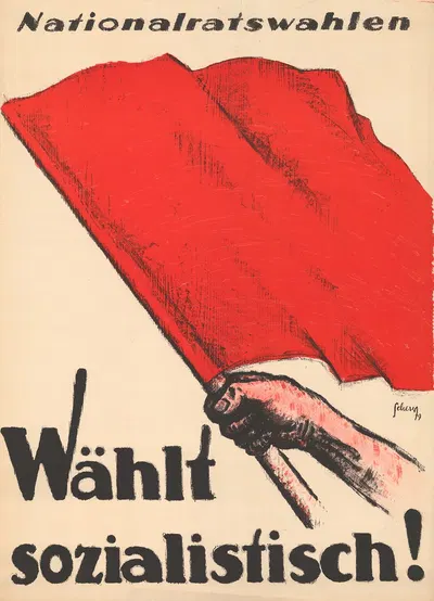 Nationalratswahlen – Wählt sozialistisch! by Carl Scherer, 1919 — digital art print download