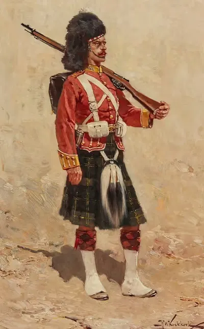 A Private In The Gordon Highlanders by Hermanus Willem Koekkoek — digital art print download