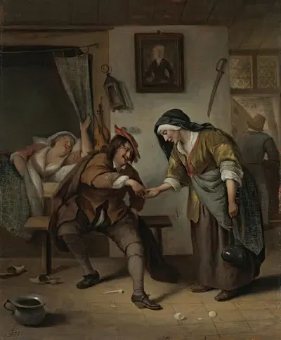 The Procuress by Jan Steen — digital art print download