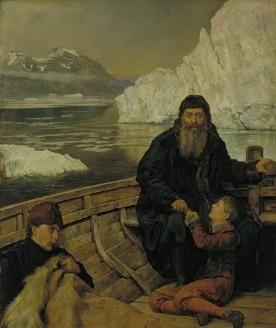 The Last Voyage of Henry Hudson by John Collier, 1881 — digital art print download