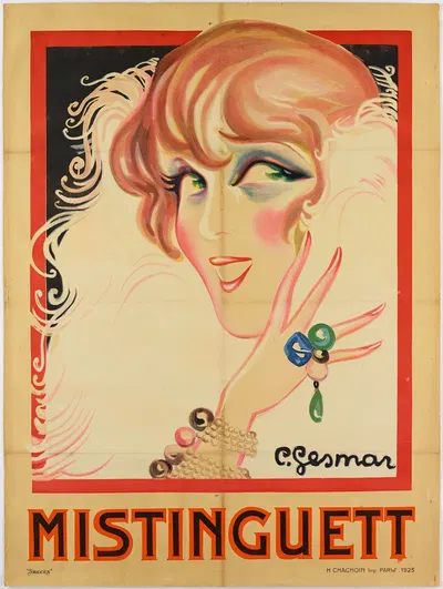 Mistinguett by Charles Gesmar, 1925 — digital art print download