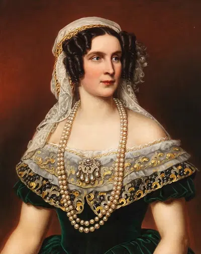 Королева Тереза Баварская by Иосиф Карл Штилер, 1855 — digital art print download