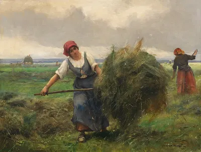 Уборка сена by Жюльен Дюпре — digital art print download