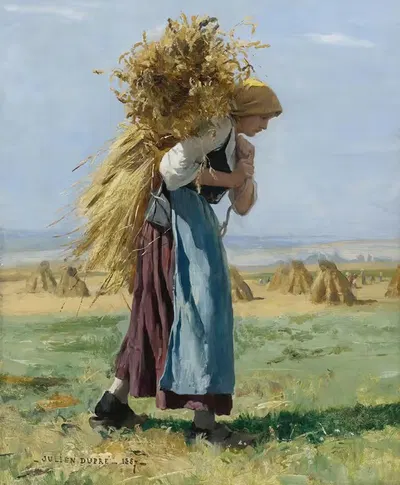 В полях by Жюльен Дюпре, 1887 — digital art print download