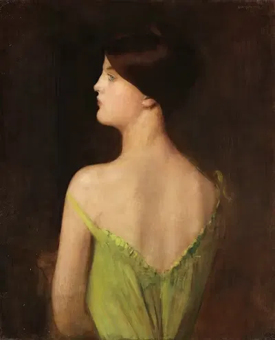 Portrait of a woman by Louis Picard, 1890 — digital art print download